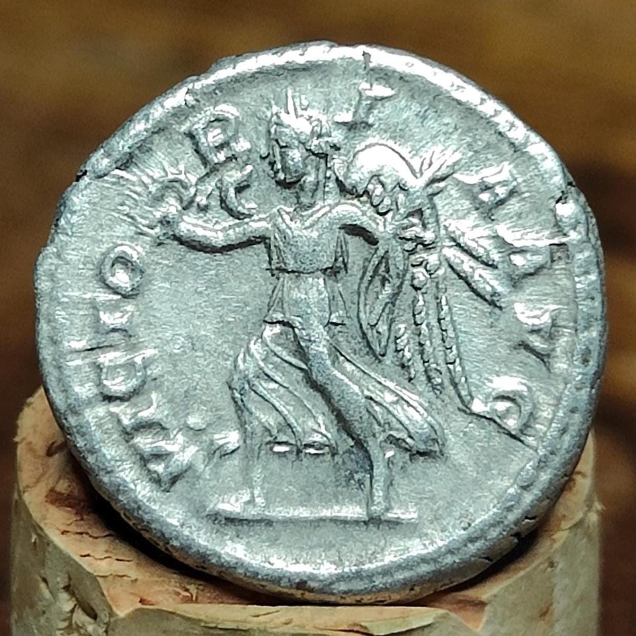 Severus Alexander with Victory reverse Silver Denarius, Ancient roman coin - VPUKcoins