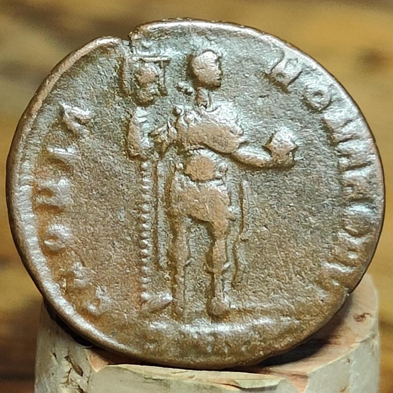 Theodosius I Roman coin with Emperor reverse, 379-395AD, AE2 - VPUKcoins