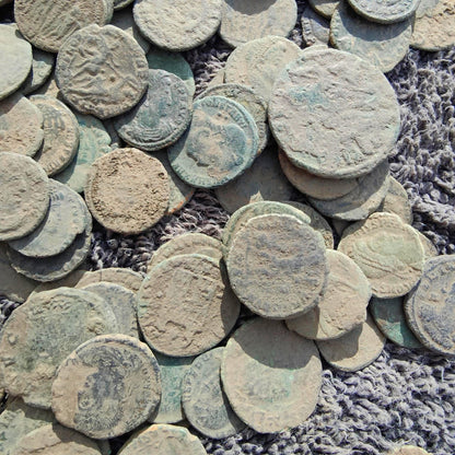 Top grade uncleaned Roman coins, ancient Nummus for restoration - VPUKcoins