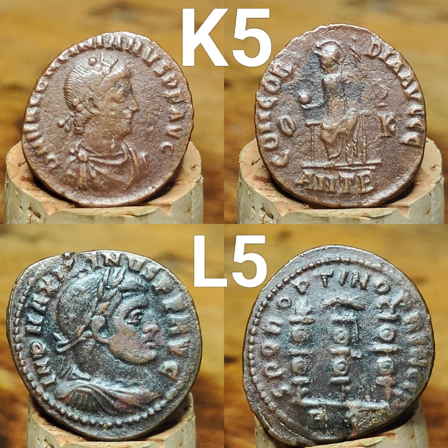 Very Fine Roman coins, 4th century ancient Nummus - VPUKcoins