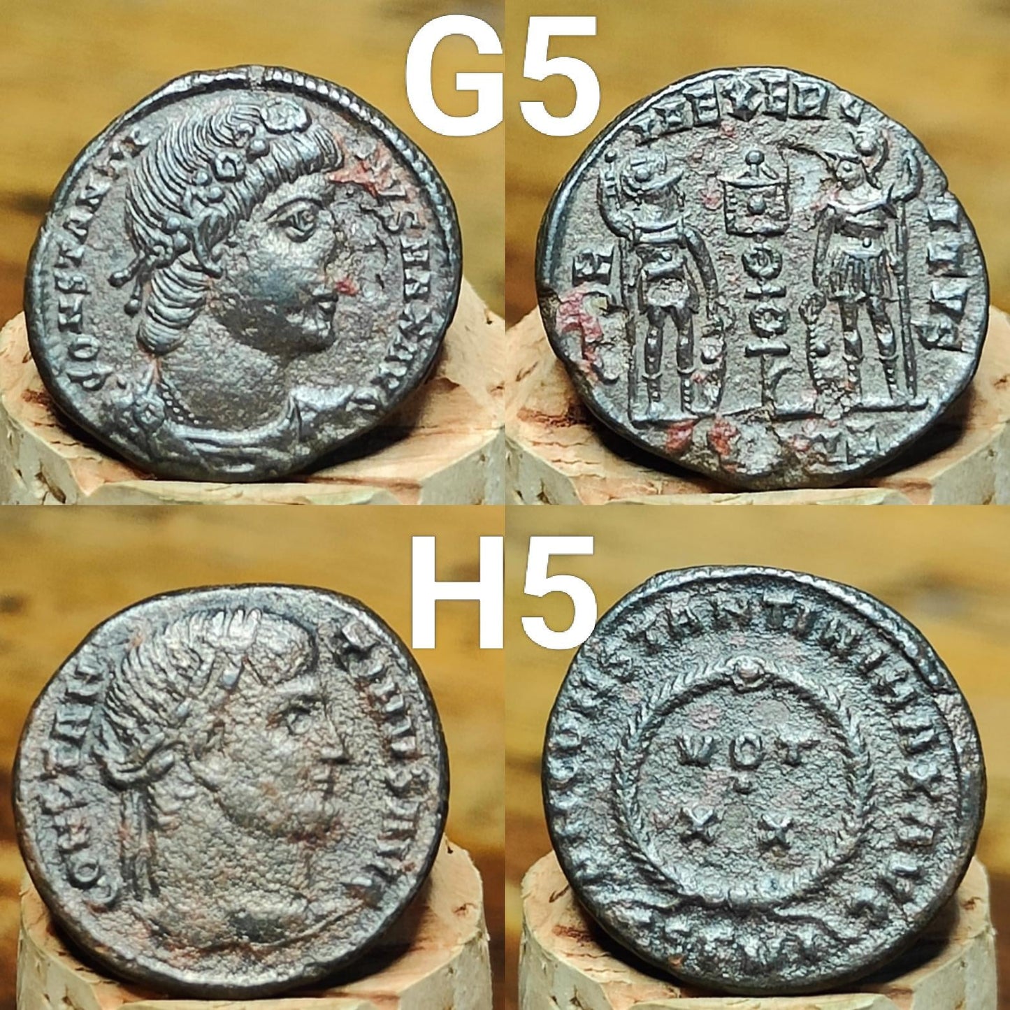Very Fine Roman coins, 4th century ancient Nummus - VPUKcoins