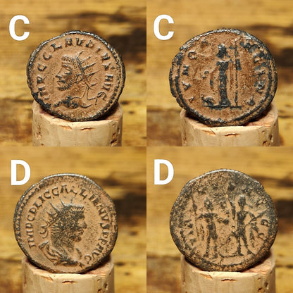 Very Fine Roman coins with sand patina, 3rd century ancient Antoninianus - VPUKcoins