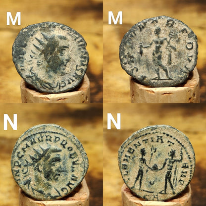 Very Fine Roman coins with sand patina, 3rd century ancient Antoninianus - VPUKcoins