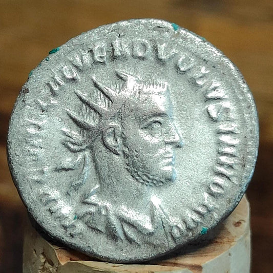 Volusian Roman Antoninianus, ancient double denarius coin - VPUKcoins